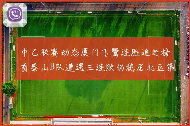 中乙联赛动态厦门飞鹭连胜追赶榜首泰山B队遭遇三连败仍稳居北区第三
